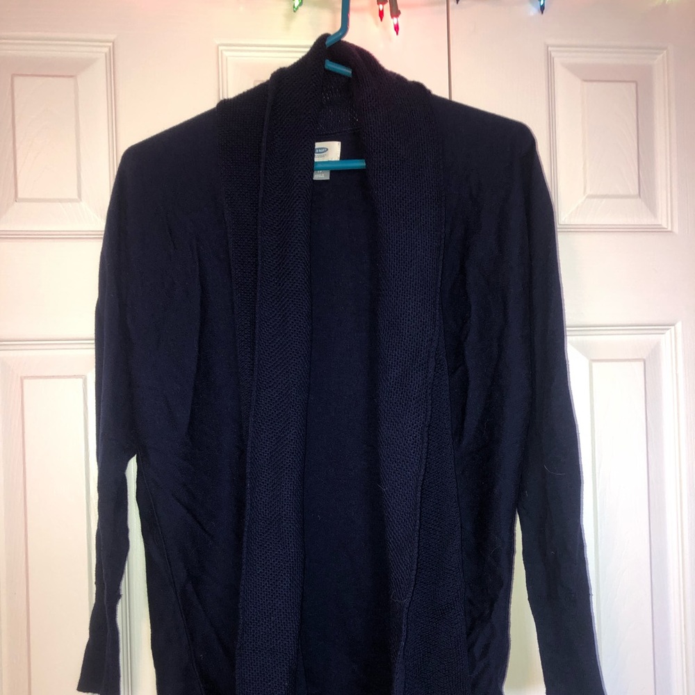 Navy cardigan